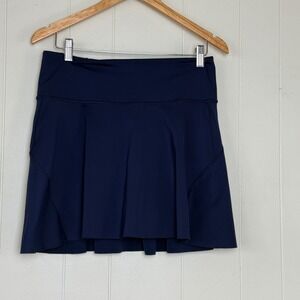 Athleta Women's Blue Ace Tennis Skort  Zipper Pocket Size M Golf Pickleball